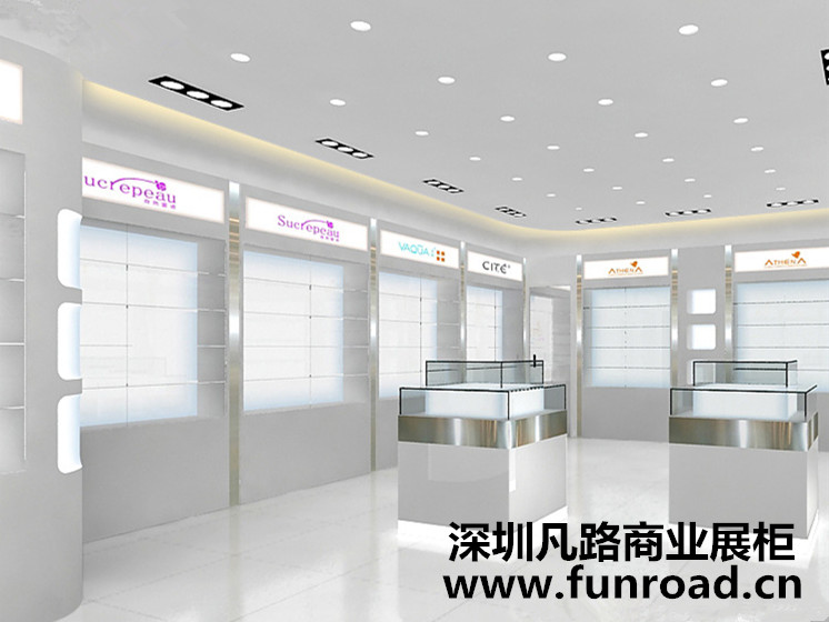 化妆品展柜保持亮丽的方法!