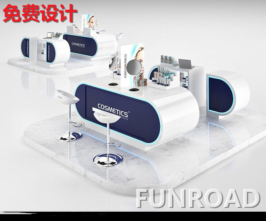 国内化妆品展柜和国外化妆品展示柜有什么区别?