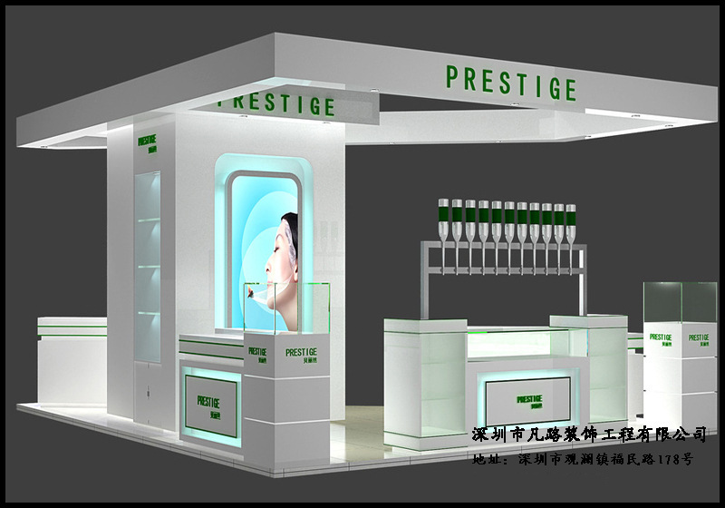 这样制作的化妆品展示柜台让你的眼睛亮起来!