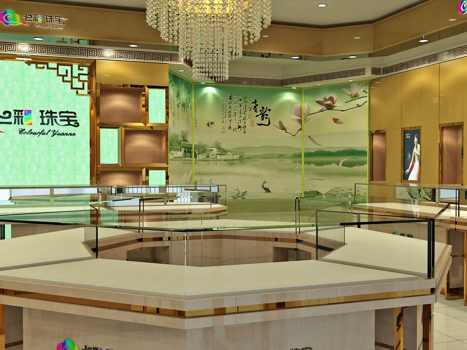 现代中式展示柜该如何设计?