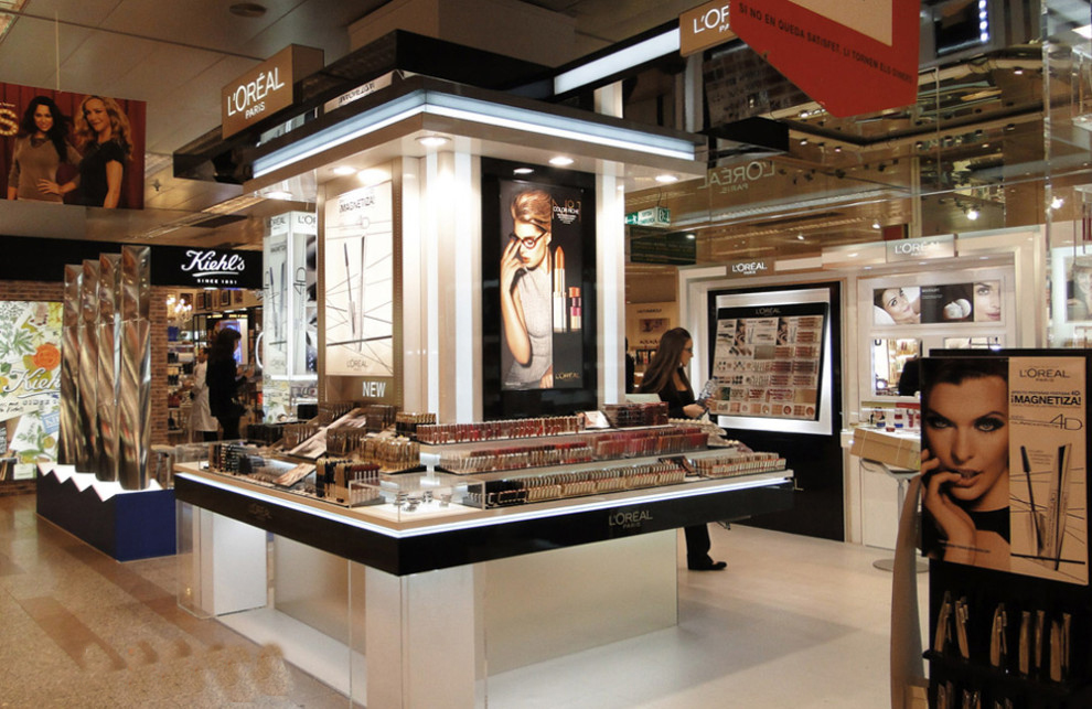 loreal欧莱雅化妆品岛柜
