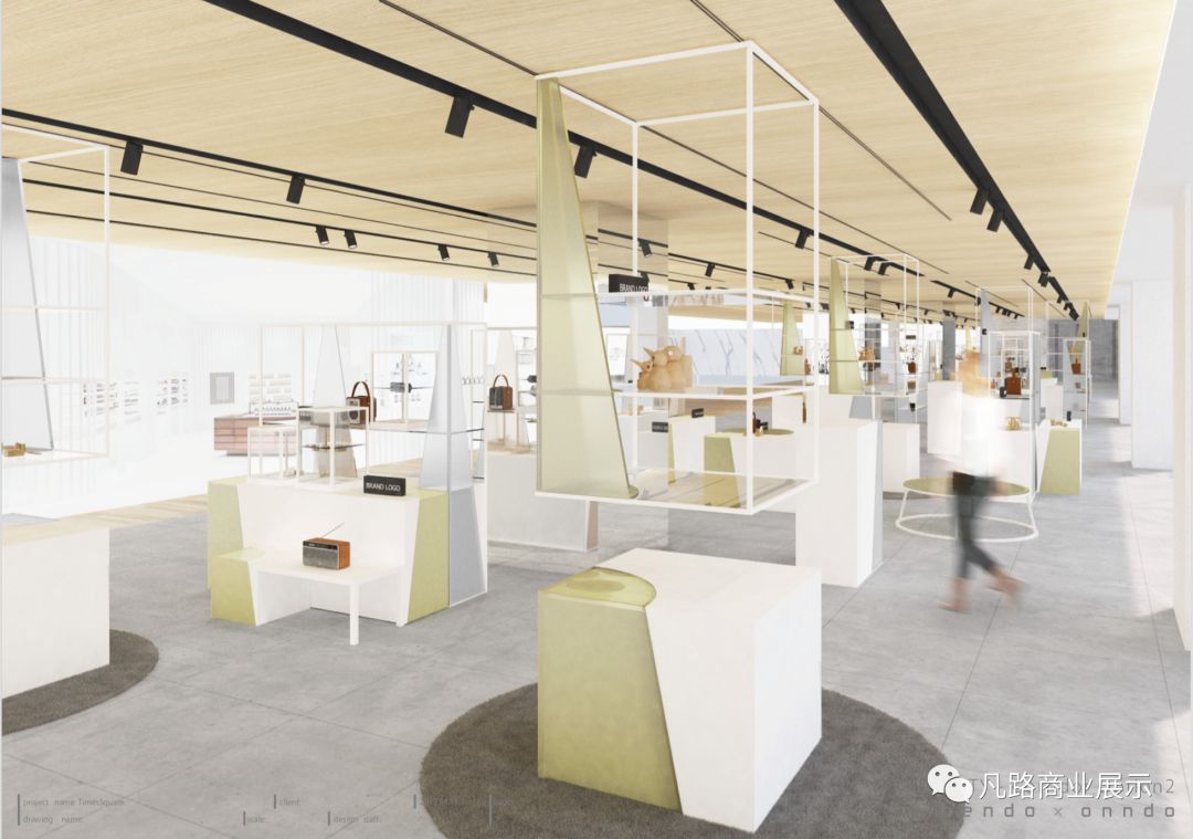 上海华润商场展柜效果图