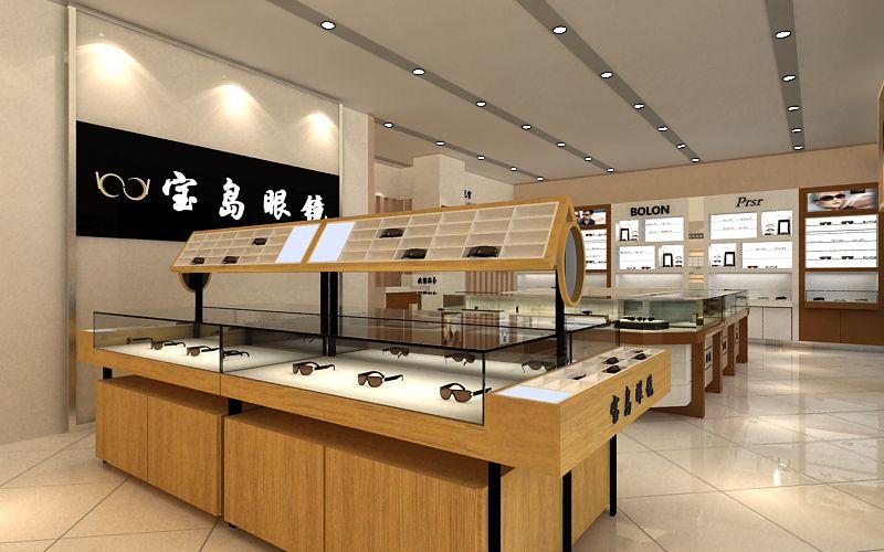 凡路眼镜展示柜效果图