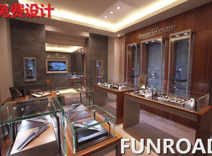 复古实木手表店展柜设计