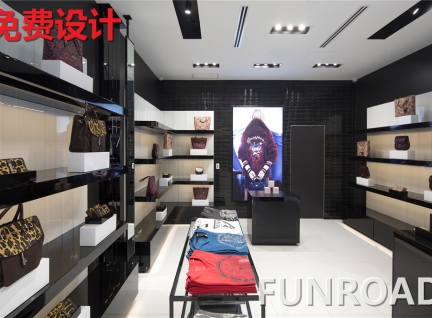 奢饰品点名牌包包服饰展示柜台设计制作