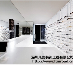 凡路出口欧式品牌眼镜店展示柜台设计效果图-可订制