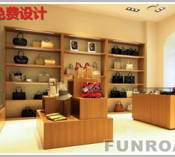 奢饰品点定制类高端鞋子包包展示柜台设计案例
