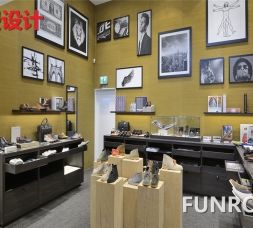 当季新品定制类鞋子包包展柜设计效果图