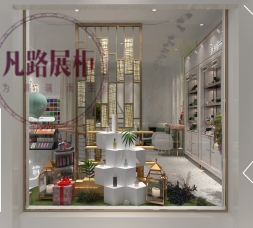 凡路展柜厂专业订做不锈钢化妆品展柜