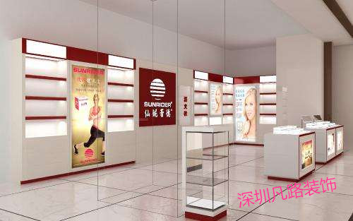 关于化妆品展柜的陈列的几种艺术技巧|深圳凡路