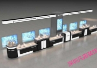 深圳展柜厂制作精品化妆品展示柜台