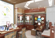 三种化妆品展柜流行设计风格