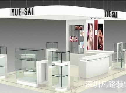 凡路新款商场化妆品展示柜2D展示效果图