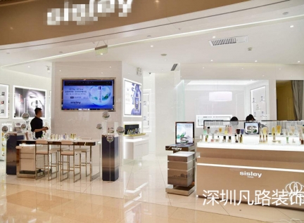 深圳万达商场品牌化妆品店，化妆品展柜设计效果图