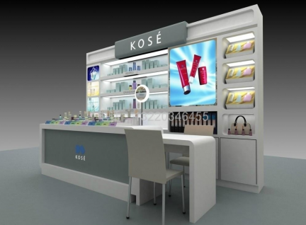 CK商场配套陈列化妆品展示柜展示效果图