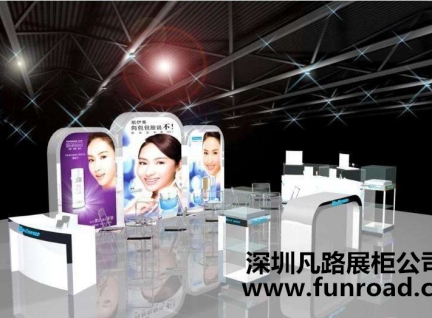 全新木制化妆品柜台案例设计效果图-可订制