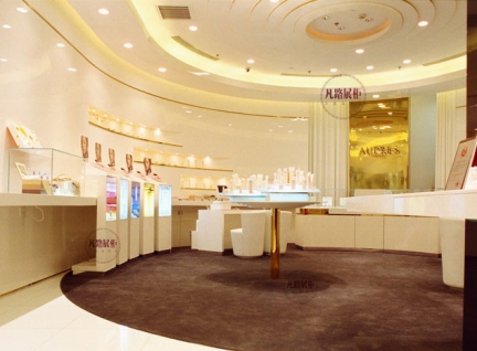 时尚化妆品店展柜效果图
