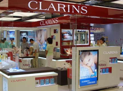 商场化妆品中岛柜效果图