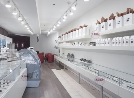 不锈钢食品展柜效果图