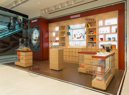 化妆品品牌连锁店展示柜台设计效果图