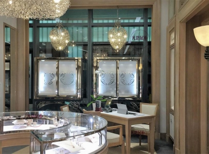 珠宝店圆形展示柜制作效果图