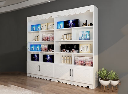 欧式简约风格化妆品展示柜设计效果图