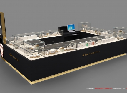 布吉KISS化妆品展示柜制作