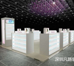 玻璃化妆品展柜展示设计效果图
