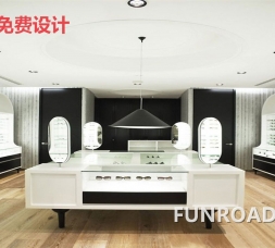 国际品牌眼镜店展柜设计陈列效果图