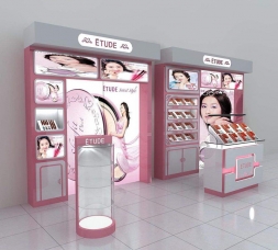 C1-化妆品展柜加柜台一套-可来图订制