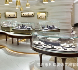 简约中式珠宝店高端订制珠宝展柜设计制作案例