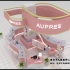 粉色商业展柜商场化妆品展示柜设计空间效果图-可订制