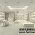 欧式简约木质烤漆化妆品展示柜台设计陈列效果图-可订制