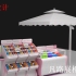  凡路定制展柜粉色系列，糖果店的摆放