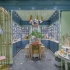 小清新风格的化妆品展柜