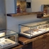 菱形不锈钢珠宝店展示柜制作